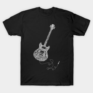 White bass guitar T-Shirt